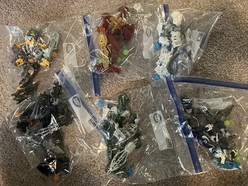 Lego Bionicle Toa Inika Set of 6 - 8727, 8728, 8729, 8730, 8731, 8732