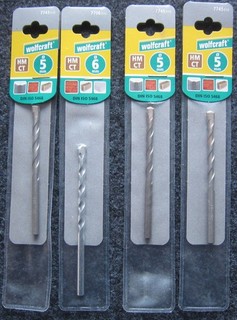 Steinbohrer 4 Stück Konvolut (350/01)