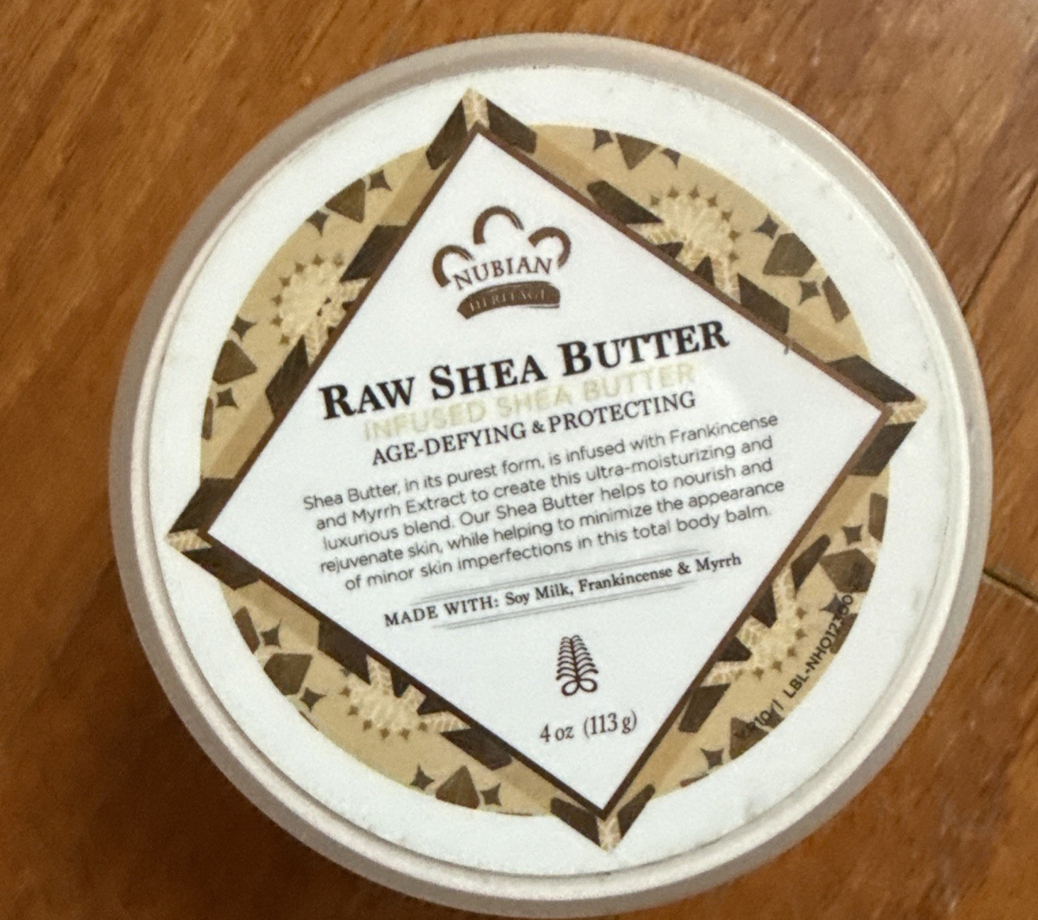 Nubian Heritage Age- Defying Raw Infused Shea Butter 4 Oz.