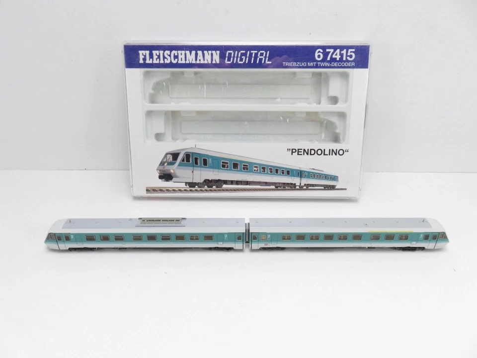 (TLD080) Fleischmann 67415 N DC Triebzug der DB "Pendolino", mit Twin-Decoder...