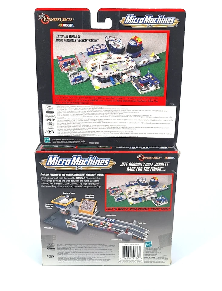 Micro Machines Jeff Gordon/Dale Jarrett Race For The Finish & More Cars NASCAR - Image 4 of 4