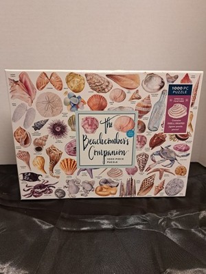 Galison The Beachcomber's Companion 1000 Piece Puzzle With Shell Shaped Pieces