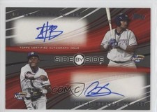 2014 Topps Pro Debut Side by Dual 12/20 Jorge Bonifacio Orlando Calixte Auto 0v1