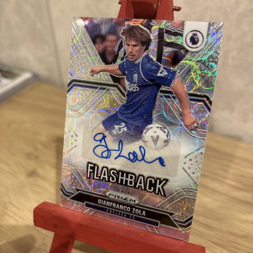 2021-22 Panini Prizm Choice Gianfranco Zola Flashback Chelsea Auto - Image 3 of 4