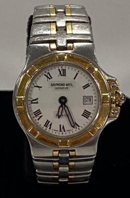 RAYMOND WEIL PARSIFAL 9470 18K YELLOW GOLD STAINLESS STEEL 26mm