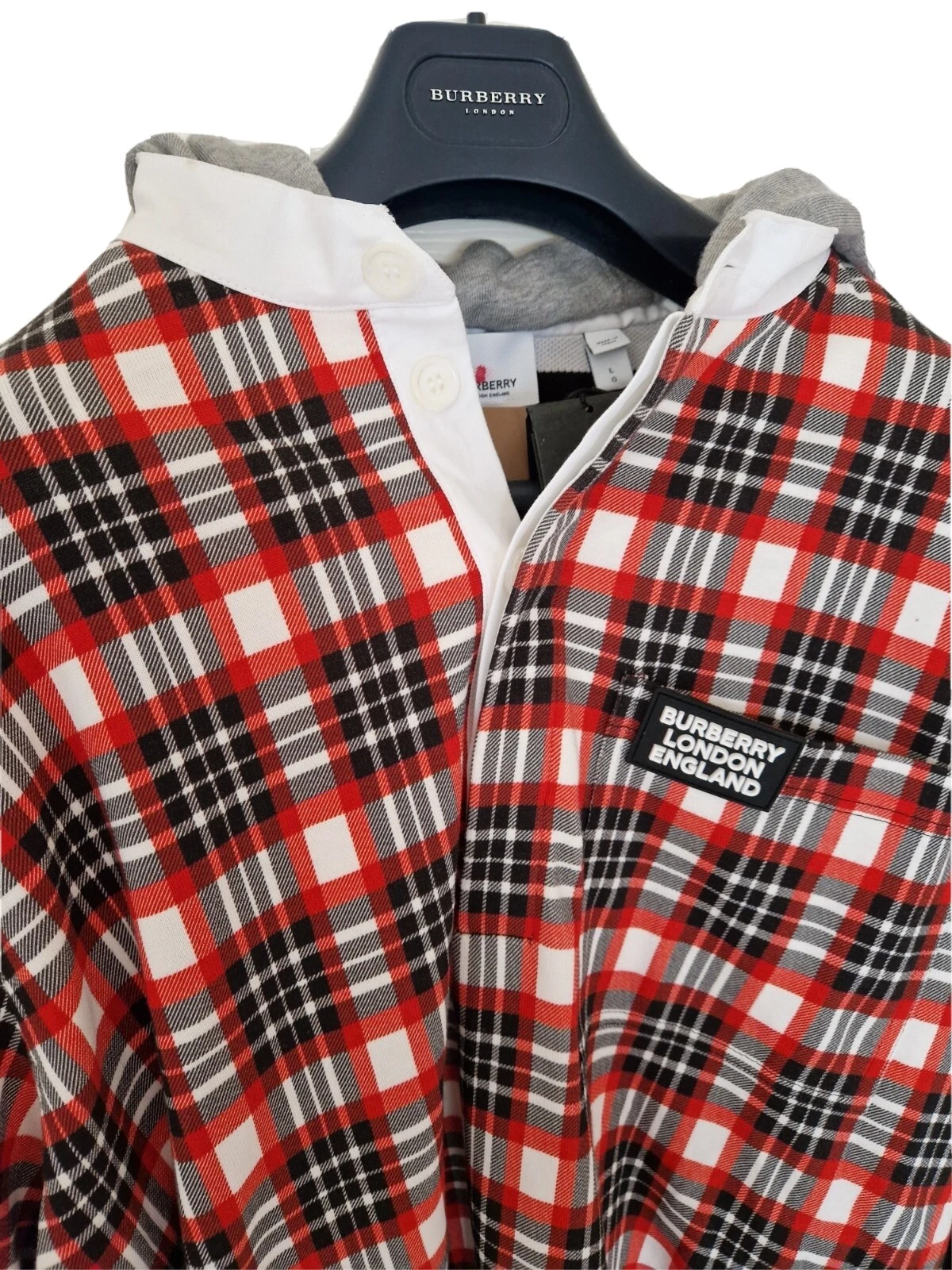 Maglione Felpa Felpa con cappuccio uomo *BNWT*BURBERRY LONDON. Taglia large XL PREZZO AL PUBBLICO £ 1.694
