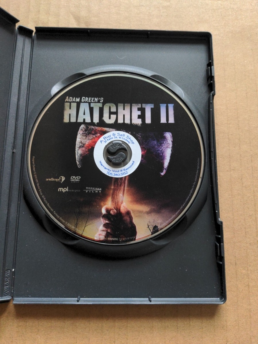 Hatchet 2 (DVD, 2010) Unrated Director's Cut - Adam Green - Dark