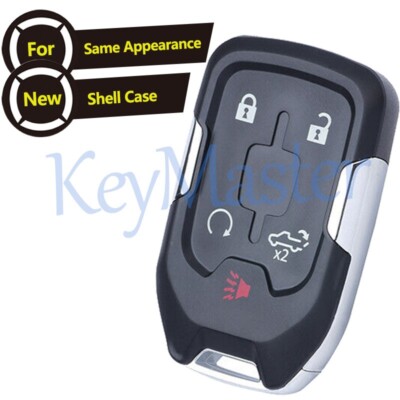 Smart Remote Key Fob Shell Case 5 Btns for 2019 - 2022 GMC Sierra 1500 2500 3500