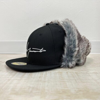 Yohji Yamamoto x New Era 5950 DE YY LOGO Dog Ear Fur Logo