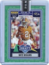 1X 2024 Panini NFL Draft Night Nate Wiggins Green SSP (21,22,23) of /25 NFLDN-11