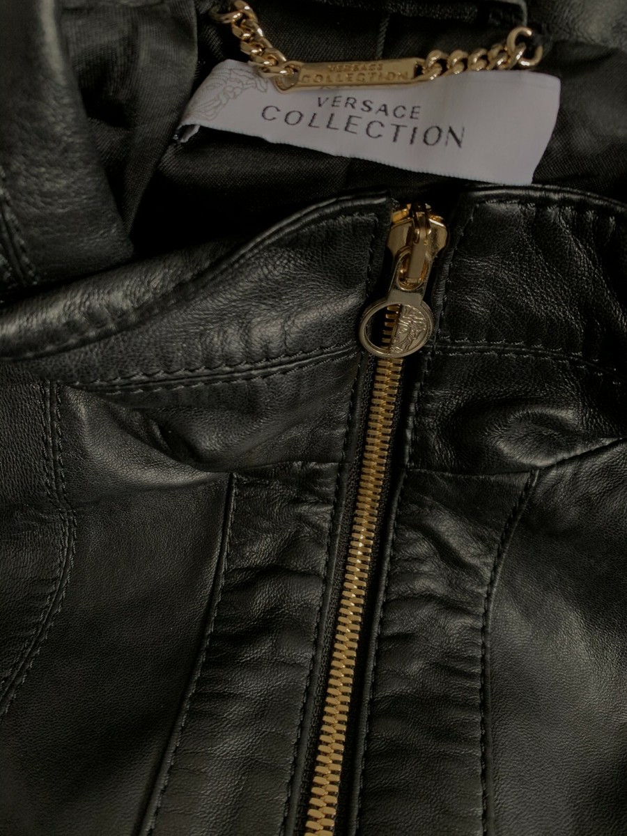 ROBERTO CAVALLI WOMAN BLACK LEATHER JACKET- LIMITED EDITION