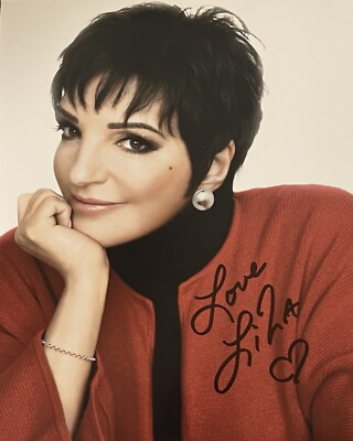 Liza Minnelli Signed Autographed 8 X 10 Color Photo beautiful sexy