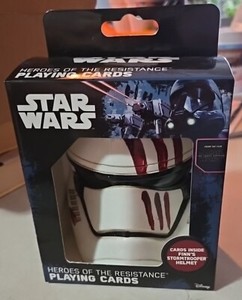 Star Wars Heroes of The Resistance Playing Cards NEW Finn's Stormtrooper Helment