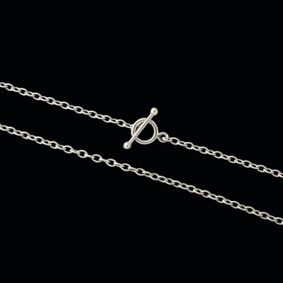Georg Jensen. Sterling Silver Anchor Chain with Toggle Clasp A60 - 60 cm / 23,6''