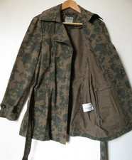 Rrp £79 Esprit 14 Uk (ch 54cm) Green Camouflage 100% Cotton Parka Raincoat New