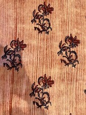 Indian Hand Block Print Cotton Fabric by the Yard, Sewing, Dressmaking, Handmade