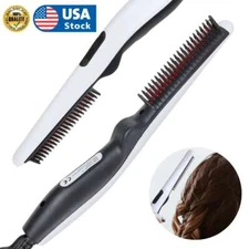 Beard Straightener Comb Quick Heated Brush Styler For Mens Pro Hair Electric