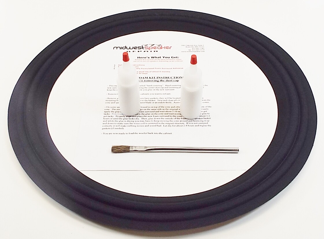 Velodyne ULD18 18" Subwoofer Refoam Kit Speaker Foam Repair Cloth