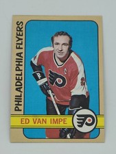 1972 Topps Hockey Card #9 Ed Van Impe Philadelphia Flyers