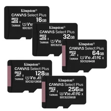 KINGSTON 100MBs A1 micro SD SDHC SDXC MEMORY CARD 512GB 256GB 128GB 64GB 32G LOT