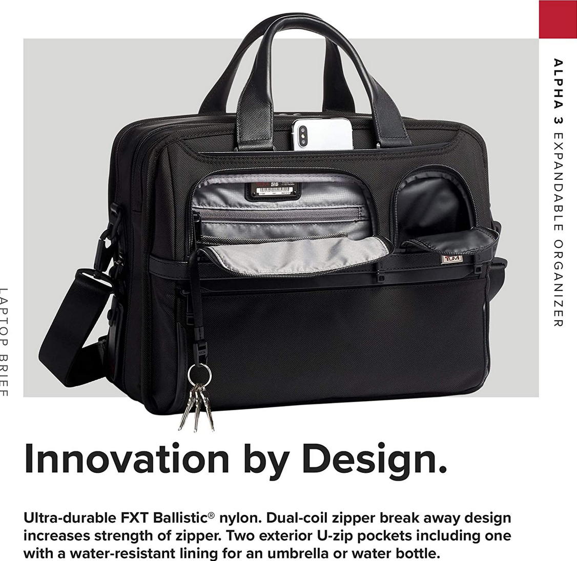 Tumi Alpha 3 Expandable Organizer Laptop Brief Black for sale online eBay