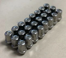 Set of 24 OEM GM Chevy GMC Cadillac Factory Polished 14x1.5 Lug Nuts Ships Free