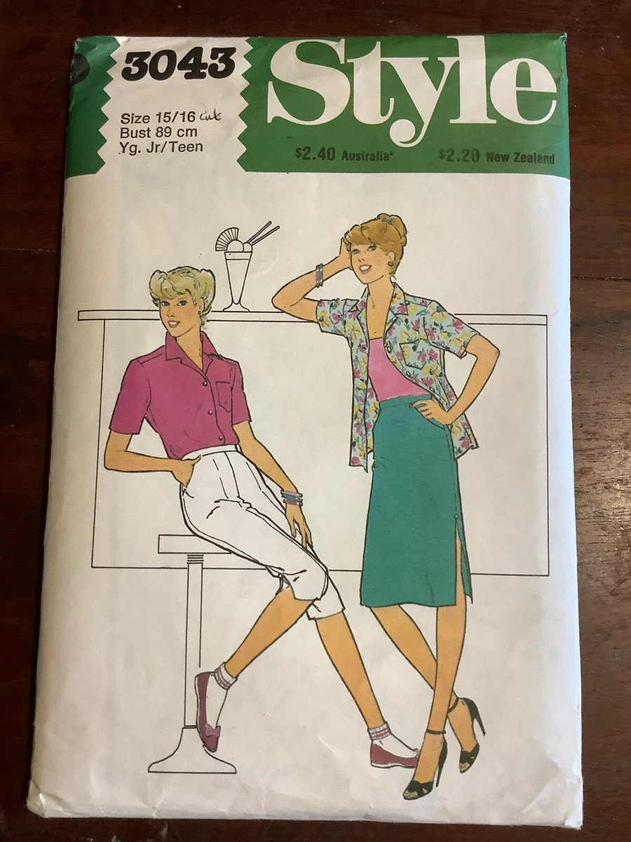 Blouse skirt and top pants style book