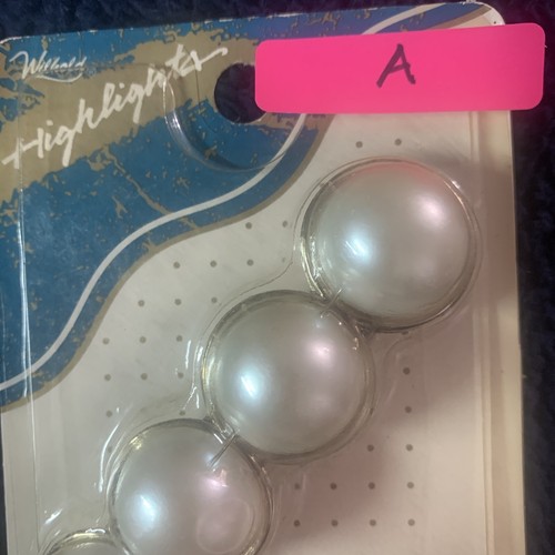 Vtg Hair Barrette Wilhold Highlights Goldtone Pearl NEW IN PACKAGE - Imagen 7 de 7