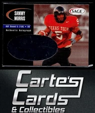 Sammy Morris 2000 SAGE #A30 Autographs Bronze Texas Tech Red Raiders 566/650