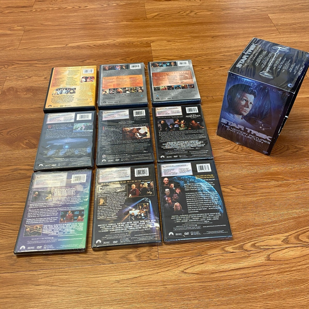 Star Trek: The Motion Pictures DVD Collection WIDESCREEN 2002 Box