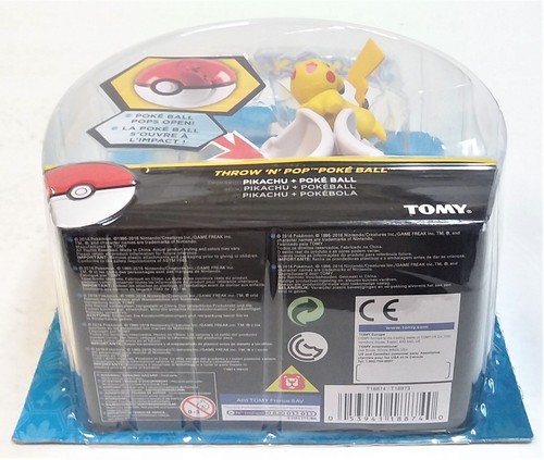 Pokemon - Pikachu & Poke Ball - Throw N Pop Poke Ball - Tomy 2016 - Bild 10 von 10