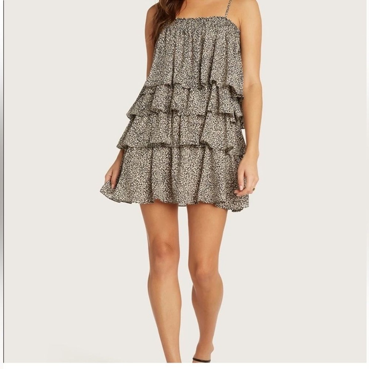 Willow MARBELLA tiered ruffle mini dress M | eBay