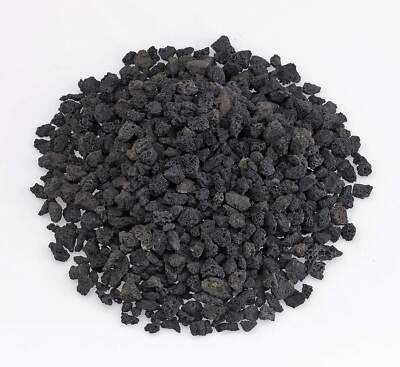American Fire Glass Black Lava Rock, 1/4in. to 1/2in., 10 Pounds