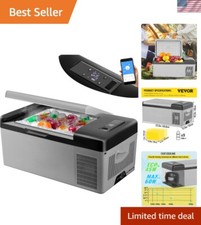 16 Qt Electric Compressor Cooler - 12V DC  AC Fridge for Travel  Home Use