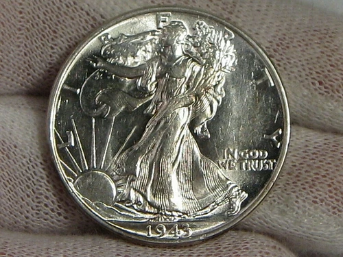 UNC 1943 Walking LIBERTY Half Dollar.  #64