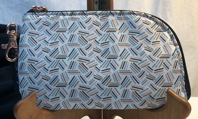 Petunia Pickle Bottom Cosmetic Bag with Rose Gold Zipper Closer and Clip