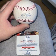 Ryan Braun Signed Major League Baseball Coa Brewers Autographed