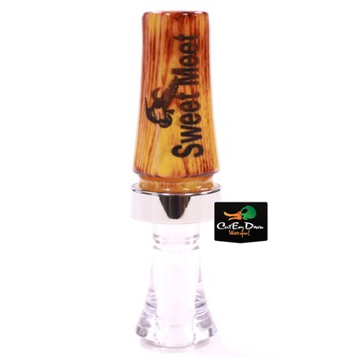 Tim Grounds Sweet Meet Wood Duck Call Hedge And Clear Poly Double Reed Ebay