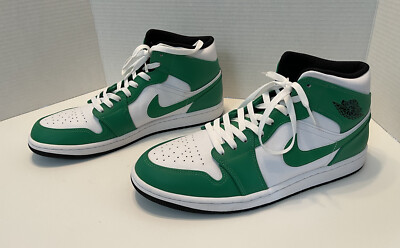 NIKE AIR JORDAN 1 MID MEN'S SNEAKERS SHOES DQ8426-301 LUCKY GREEN