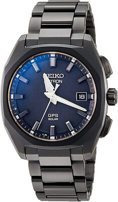 Seiko ASTRON SBXD009 Black GPS Radio Solar Titanium Watch Men
