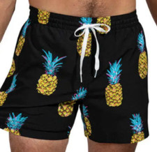 CHUBBIES THE PINEAPPLE SUNDAES CLASSIC 5.5" BRIEF LINED SHORTS SWIM TRUNKS SZ S
