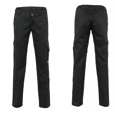 Ladies Work Trousers Work Pants Planam Easy Black Waistband Cargo Pants Size 34-54