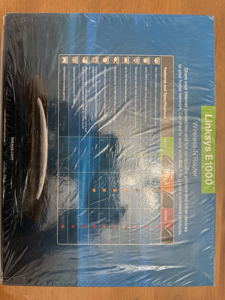 New Cisco Linksys E1000 Router Wireless-N 2.4 Ghz Fast Ethernet (10/100) Ports - Image 4 of 4