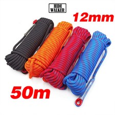 12mm 50m Outdoor Climbing Rope Escape Rescue Static Rope Rock Equipment