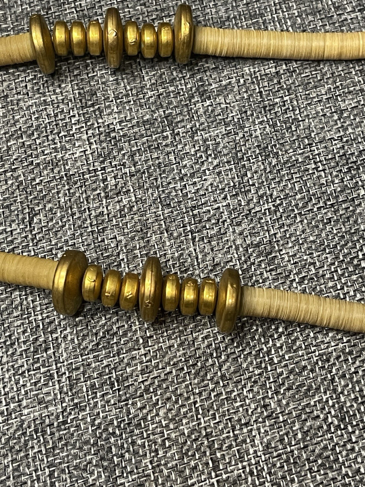 Kenneth Jay Lane Bone Bead Statement Necklace Gol… - image 4