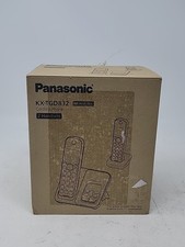 Panasonic KX-TGD832M Cordless Phone w/ Answering Machine 2 Handsets Black Open