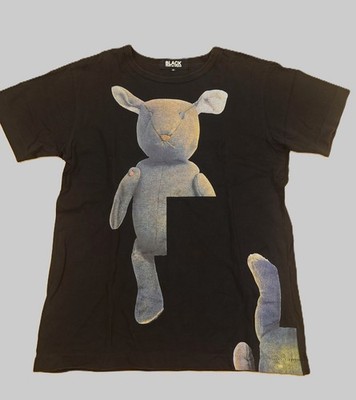 AD2009 BLACK Comme des Garcons Reconstructed Teddy Bear T-Shirt M Rare ARCHIVE