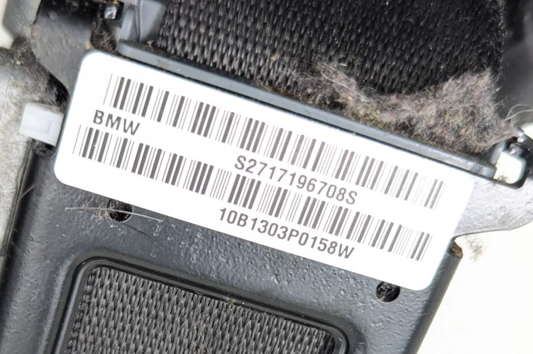 Conjunto retractor cinturón seguridad delantero izquierdo lado del conductor BMW X6 2008-2011 OEM Foto 2 de 4