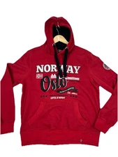 Norway Oslo Waynor Mens Large Hoodie Sweatshirt Pullover