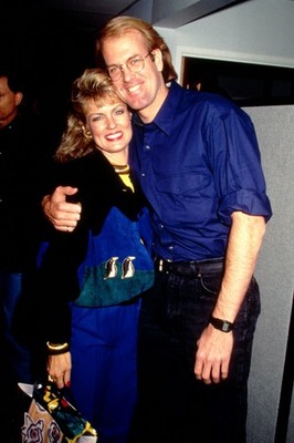 Dia Mary Hart & John Tesh 1990 Slide 35mm T38-23-3-1